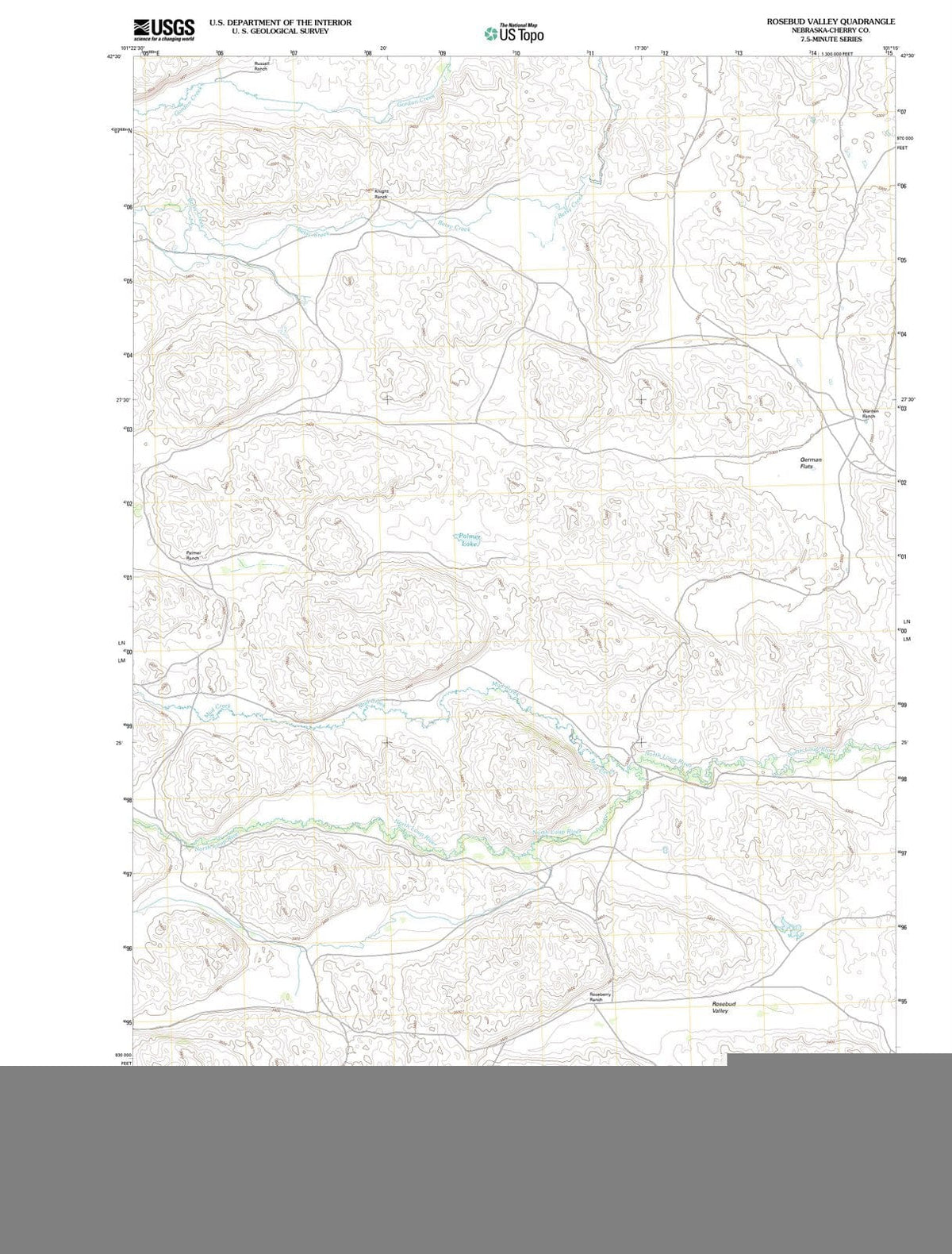2011 Rosebud Valley, NE - Nebraska - USGS Topographic Map