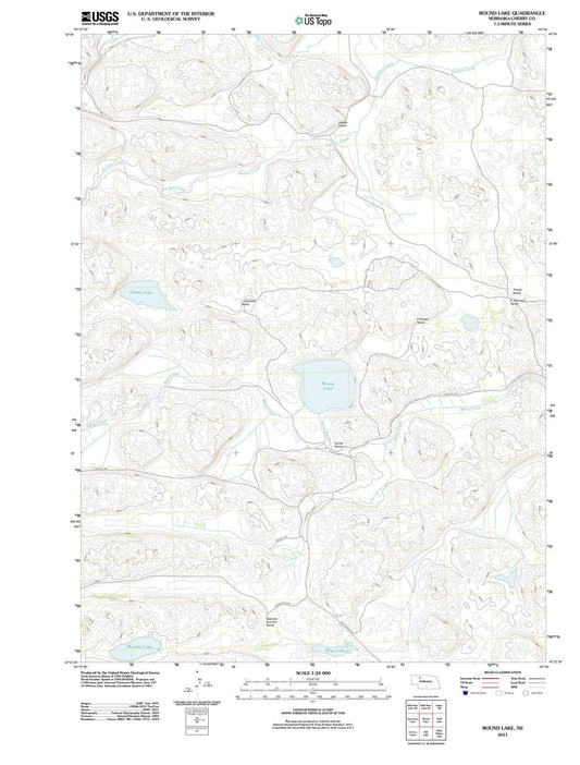 2011 Round Lake, NE - Nebraska - USGS Topographic Map