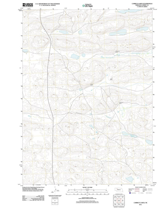 2011 Carrico Lakes, NE - Nebraska - USGS Topographic Map