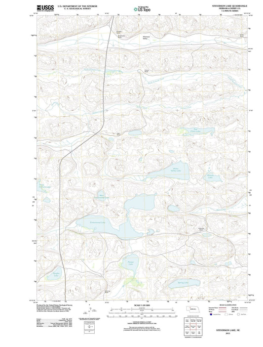 2011 Steverson Lake, NE - Nebraska - USGS Topographic Map