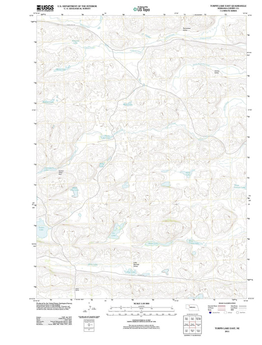 2011 Turpin Lake East, NE - Nebraska - USGS Topographic Map