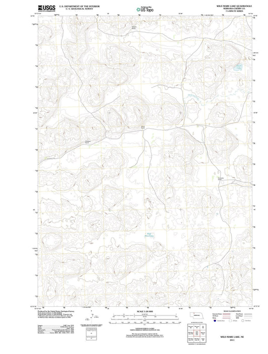 2011 Wild Mare Lake, NE - Nebraska - USGS Topographic Map
