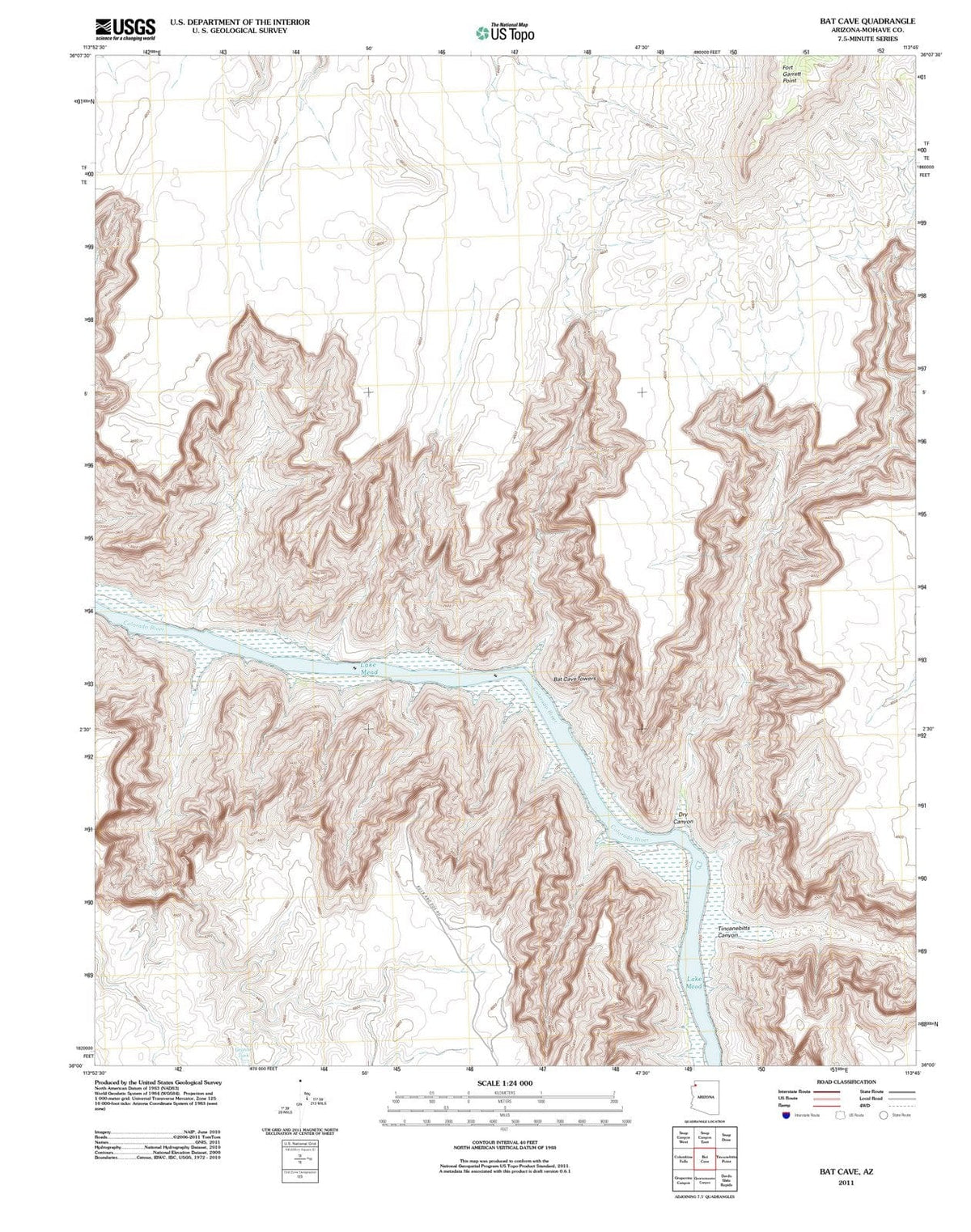 2011 Bat Cave, AZ - Arizona - USGS Topographic Map