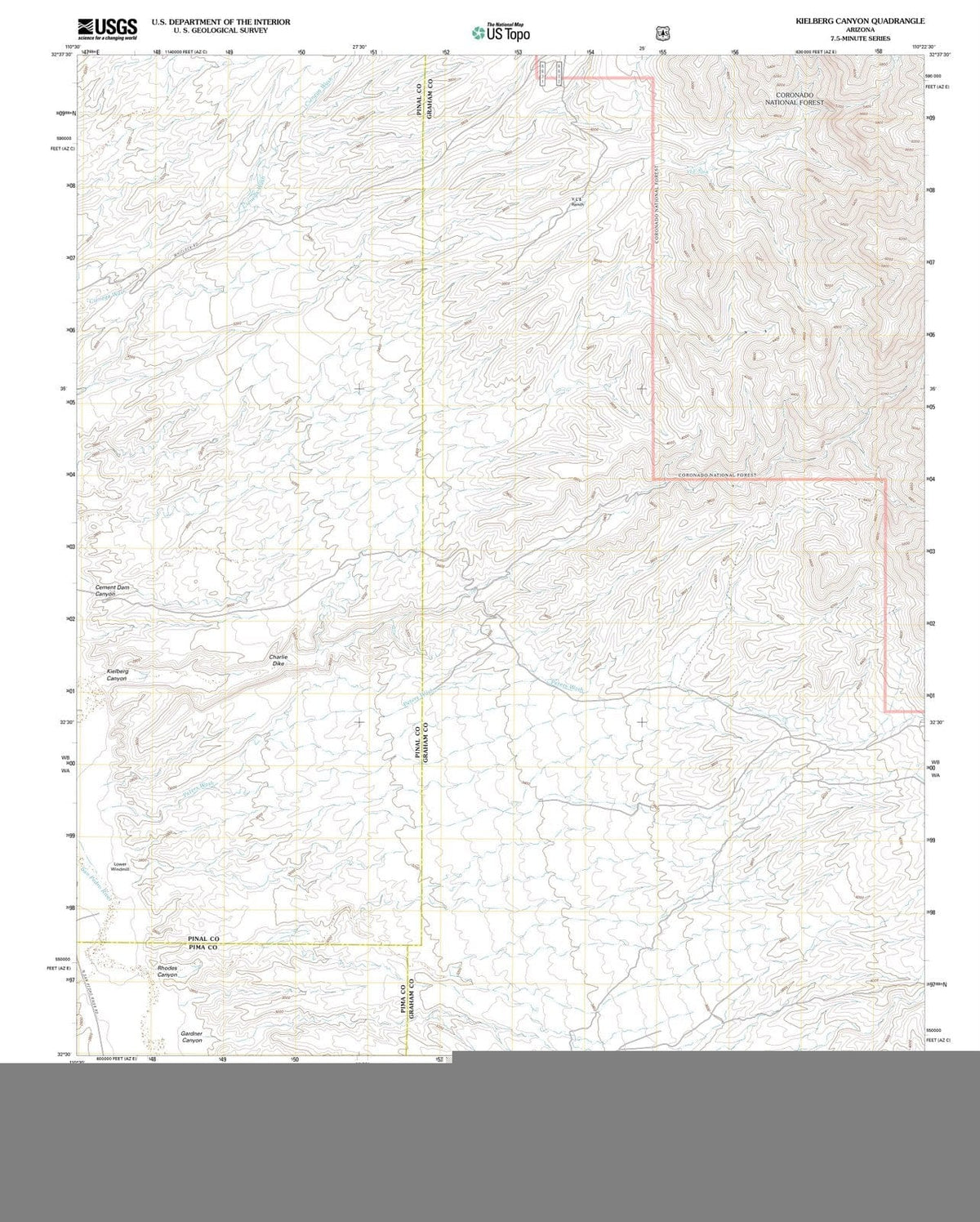 2011 Kielberg Canyon, AZ - Arizona - USGS Topographic Map