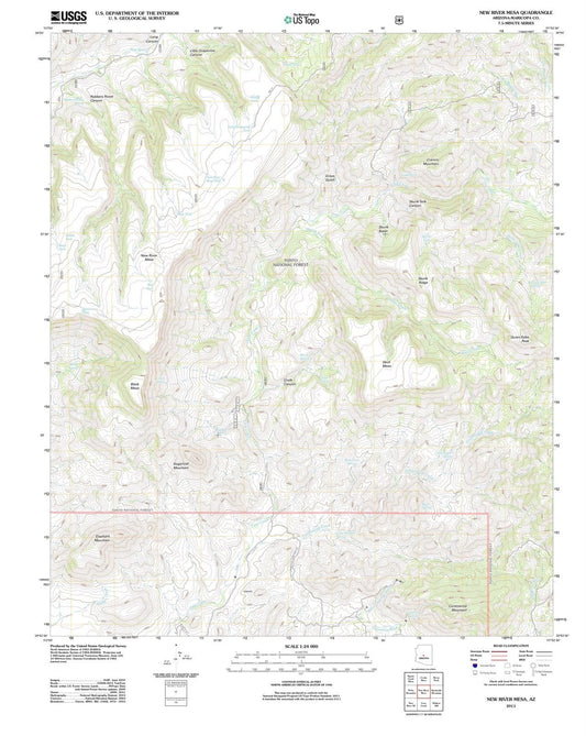 2011 New River Mesa, AZ - Arizona - USGS Topographic Map