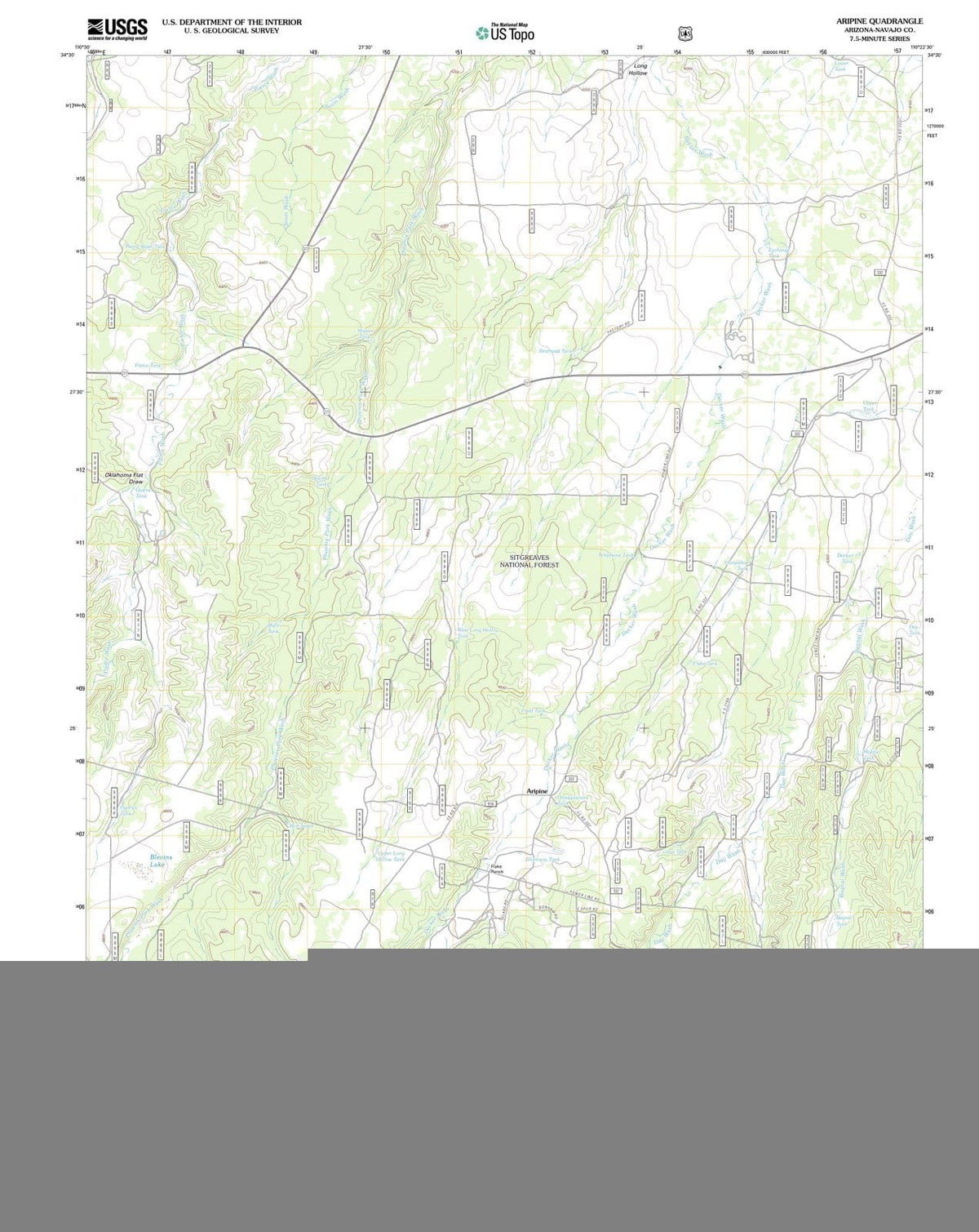 2011 Aripine, AZ - Arizona - USGS Topographic Map