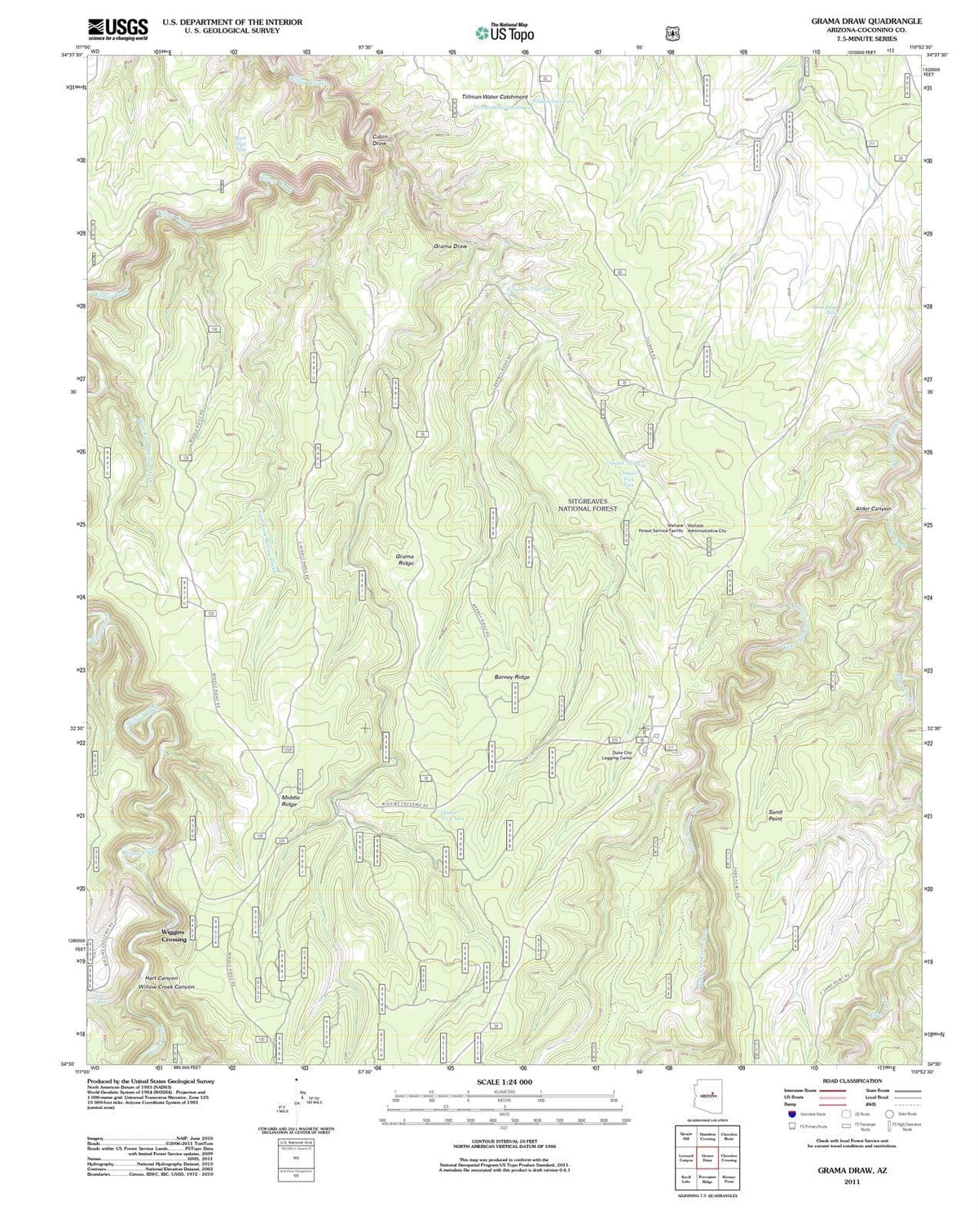 2011 Gramaraw, AZ - Arizona - USGS Topographic Map