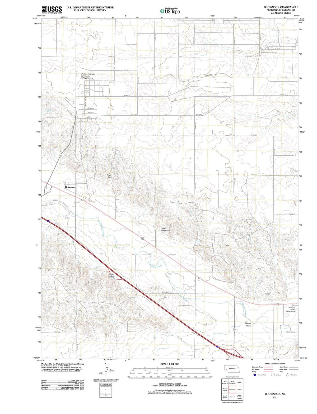 2011 Brownson, NE - Nebraska - USGS Topographic Map