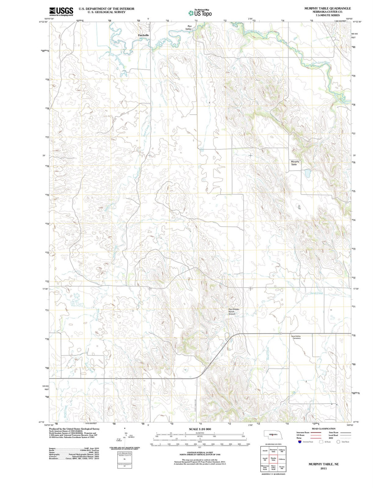 2011 Murphy Table, NE - Nebraska - USGS Topographic Map