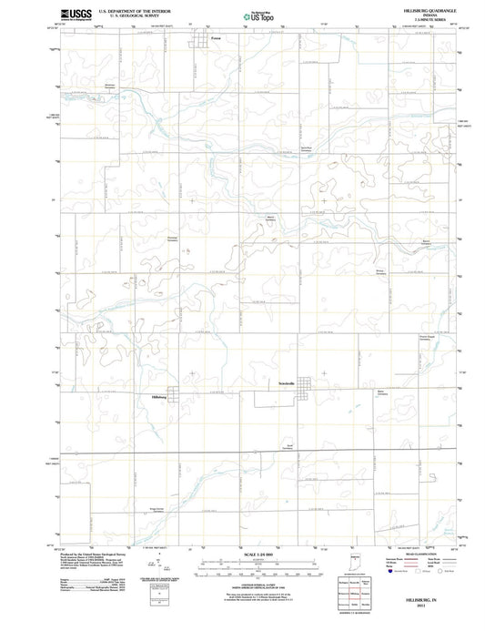 2011 Hillisburg, in - Indiana - USGS Topographic Map