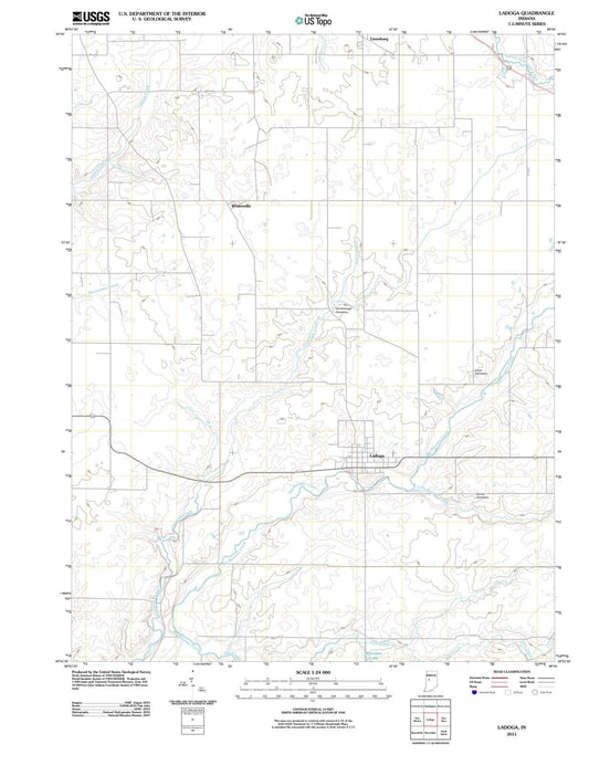 2011 Ladoga, in - Indiana - USGS Topographic Map
