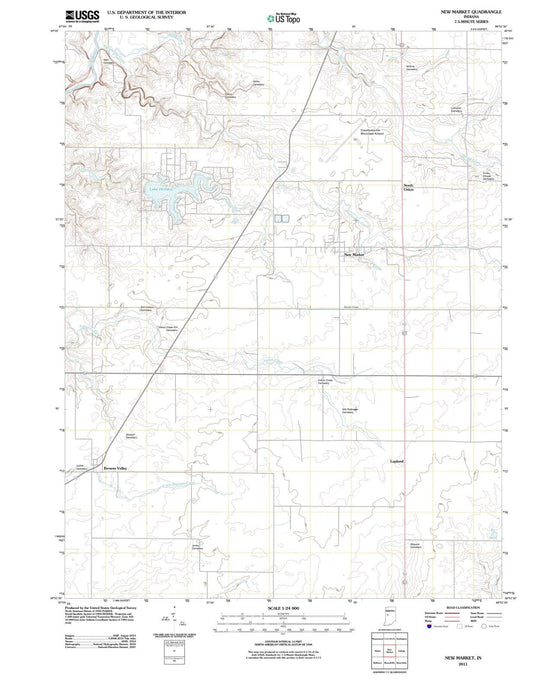 2011 New Market, in - Indiana - USGS Topographic Map