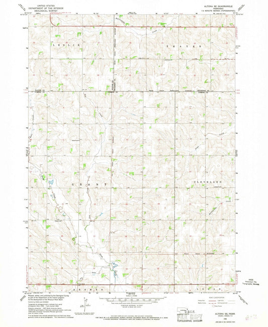 1966 Altona, NE - Nebraska - USGS Topographic Map v3