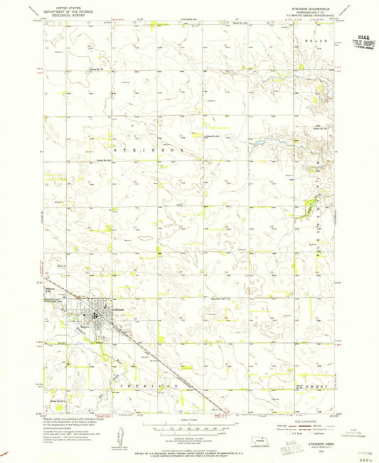 1954 Atkinson, NE - Nebraska - USGS Topographic Map v4