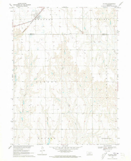 1970 Atlanta, NE - Nebraska - USGS Topographic Map