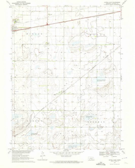 1970 Axtell East, NE - Nebraska - USGS Topographic Map