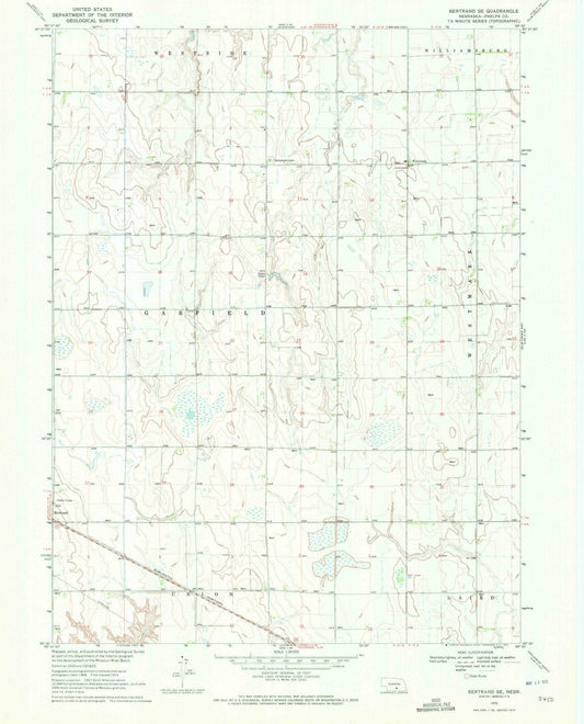 1970 Bertrand, NE - Nebraska - USGS Topographic Map