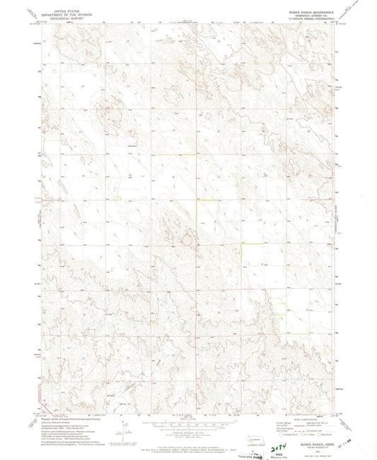 1971 Buske Ranch, NE - Nebraska - USGS Topographic Map