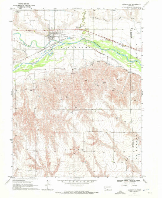 1970 Culbertson, NE - Nebraska - USGS Topographic Map