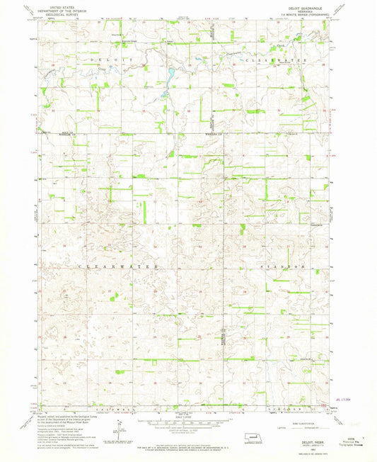 1963 Deloit, NE - Nebraska - USGS Topographic Map v4