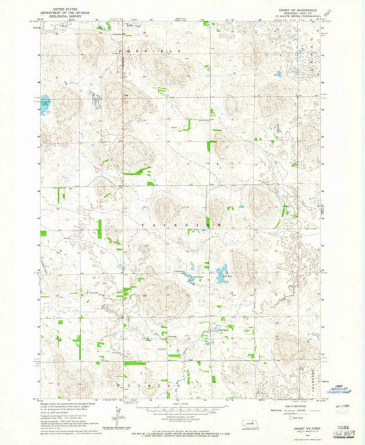1964 Emmet, NE - Nebraska - USGS Topographic Map v3