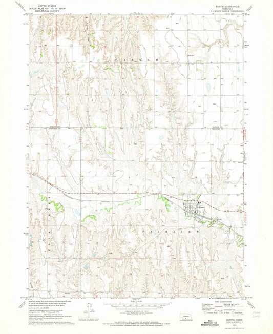 1970 Eustis, NE - Nebraska - USGS Topographic Map