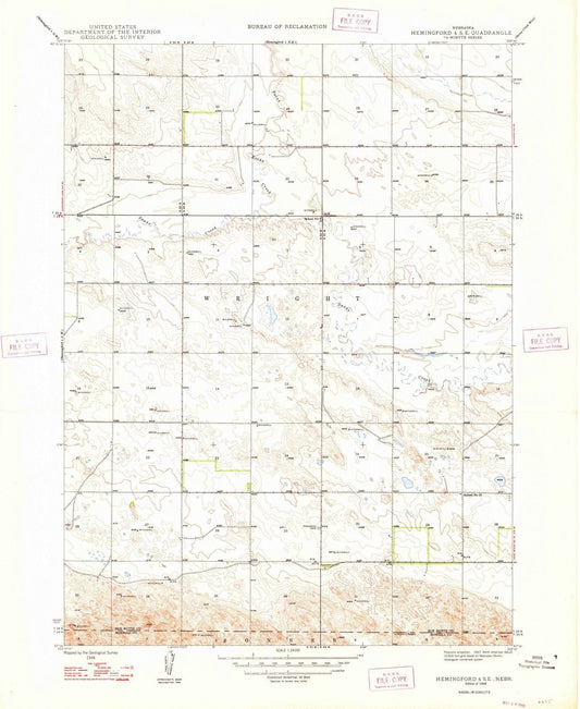 1948 Hemingford 4, NE - Nebraska - USGS Topographic Map v3