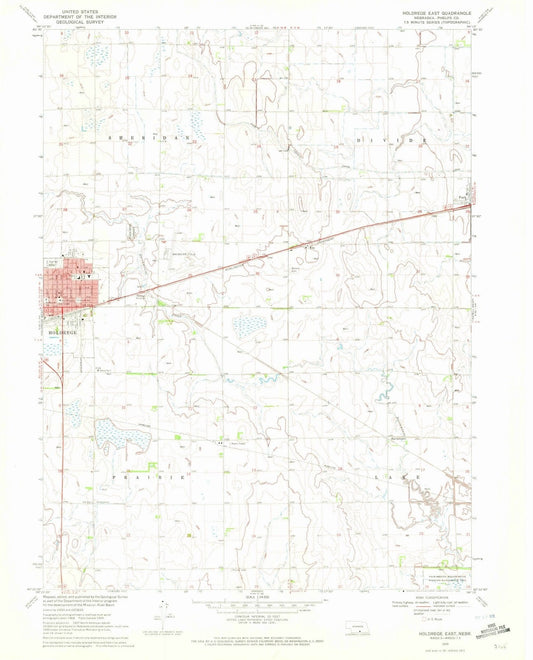 1970 Holdrege East, NE - Nebraska - USGS Topographic Map