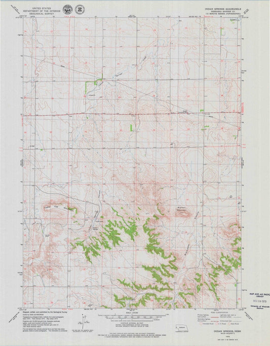 1979 Indian Springs, NE - Nebraska - USGS Topographic Map