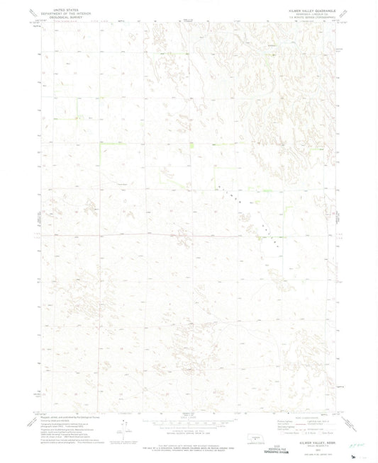 1972 Kilmer Valley, NE - Nebraska - USGS Topographic Map