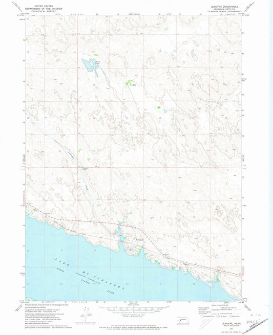 1971 LeMoyne, NE - Nebraska - USGS Topographic Map