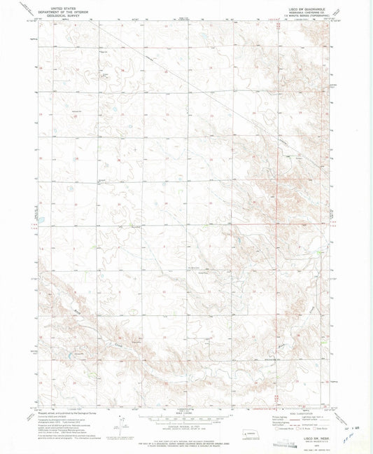 1972 Lisco, NE - Nebraska - USGS Topographic Map v3
