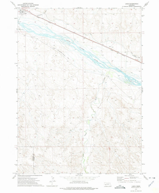 1972 Lisco, NE - Nebraska - USGS Topographic Map v4