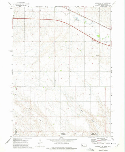 1972 Lodgepole, NE - Nebraska - USGS Topographic Map