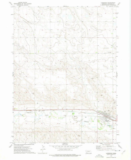1972 Lodgepole, NE - Nebraska - USGS Topographic Map v2