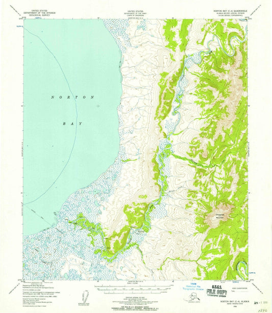 1950 Nortonay, AK - Alaska - USGS Topographic Map v6