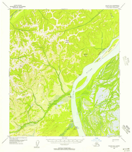 1952 Nulato, AK - Alaska - USGS Topographic Map2