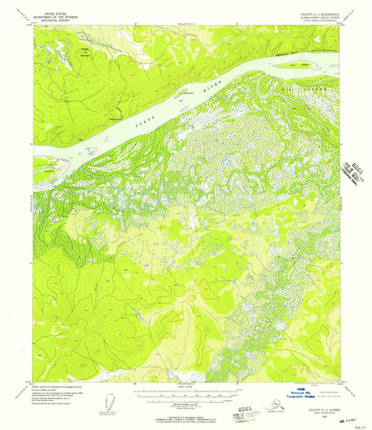 1952 Nulato, AK - Alaska - USGS Topographic Map3