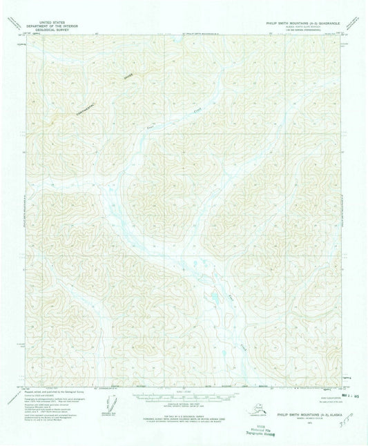 1971 Philip Smith Mountains, AK - Alaska - USGS Topographic Map v2