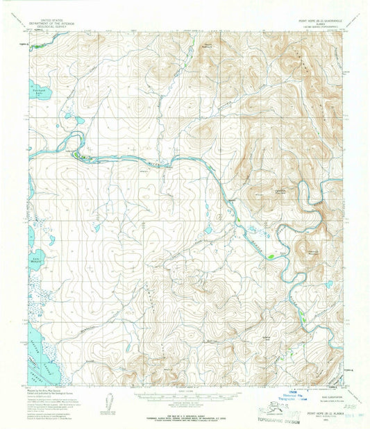 1955 Point Hope, AK - Alaska - USGS Topographic Map v3