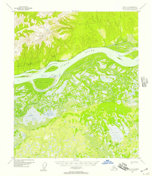 1952 Ruby, AK - Alaska - USGS Topographic Map v22