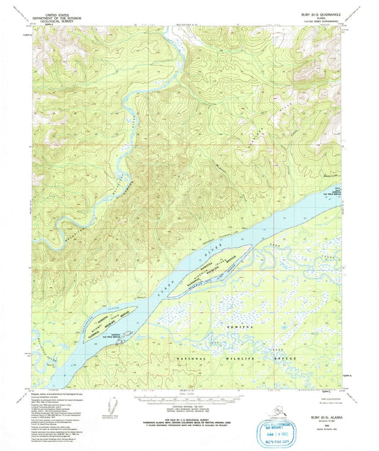1952 Ruby, AK - Alaska - USGS Topographic Map v23