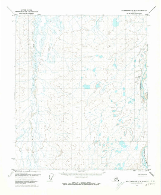 1971 Sagavanirktok, AK - Alaska - USGS Topographic Map v4