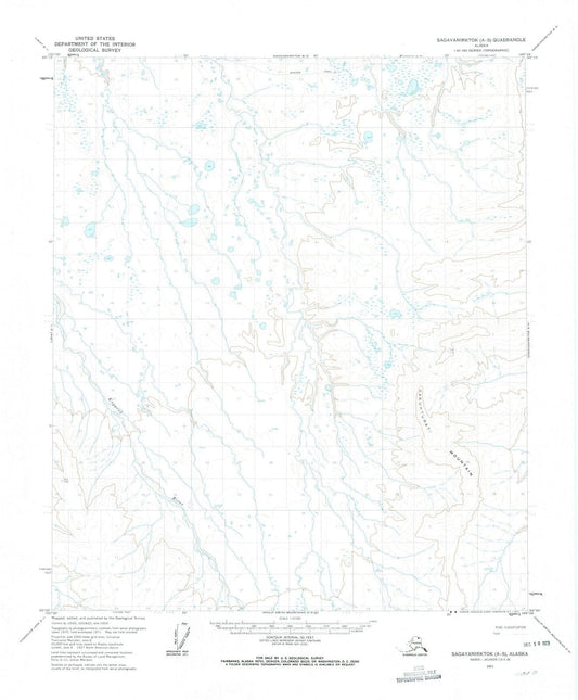 1971 Sagavanirktok, AK - Alaska - USGS Topographic Map v5