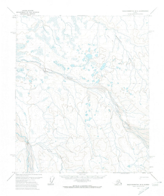 1971 Sagavanirktok, AK - Alaska - USGS Topographic Map v7