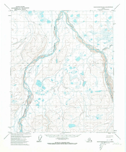 1971 Sagavanirktok, AK - Alaska - USGS Topographic Map v8