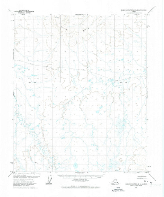 1971 Sagavanirktok, AK - Alaska - USGS Topographic Map0