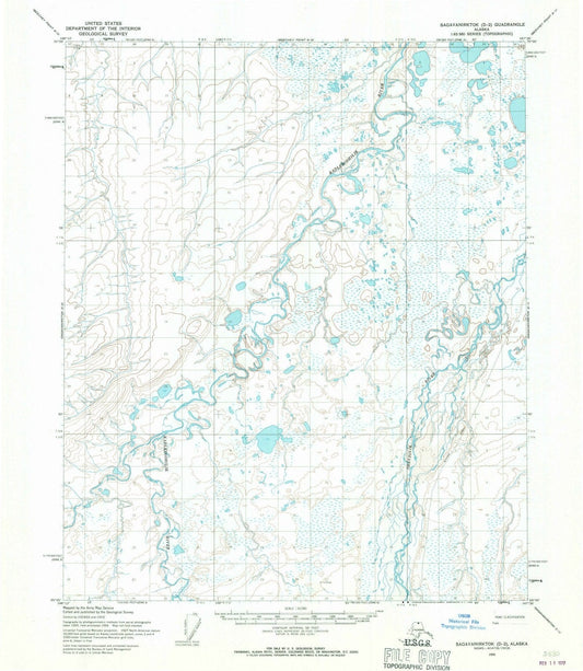 1955 Sagavanirktok, AK - Alaska - USGS Topographic Map v3