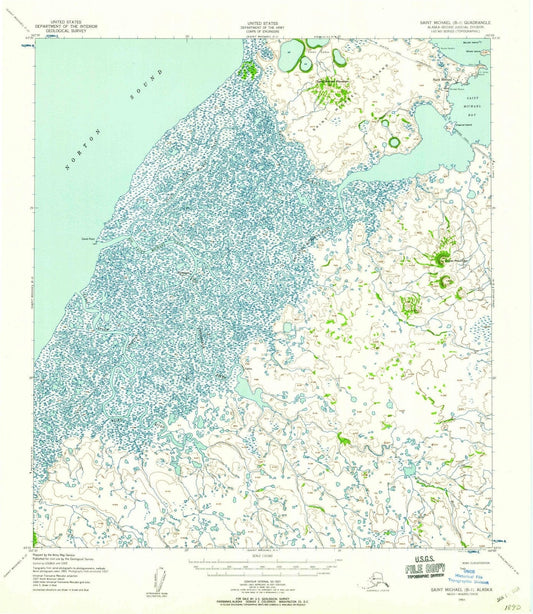 1952 Saint Michael, AK - Alaska - USGS Topographic Map v5