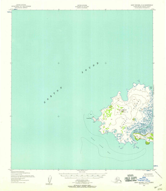 1952 Saint Michael, AK - Alaska - USGS Topographic Map v8